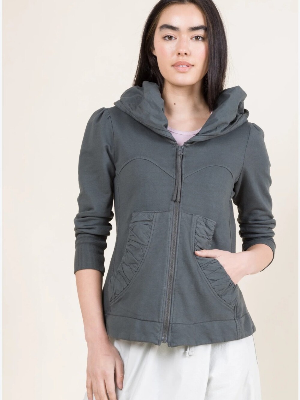 Prairie Underground Cloak Hoodie Puff Sleeve Drapey